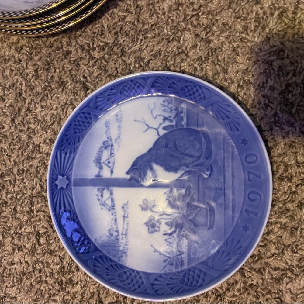 Blue Decorative Plate